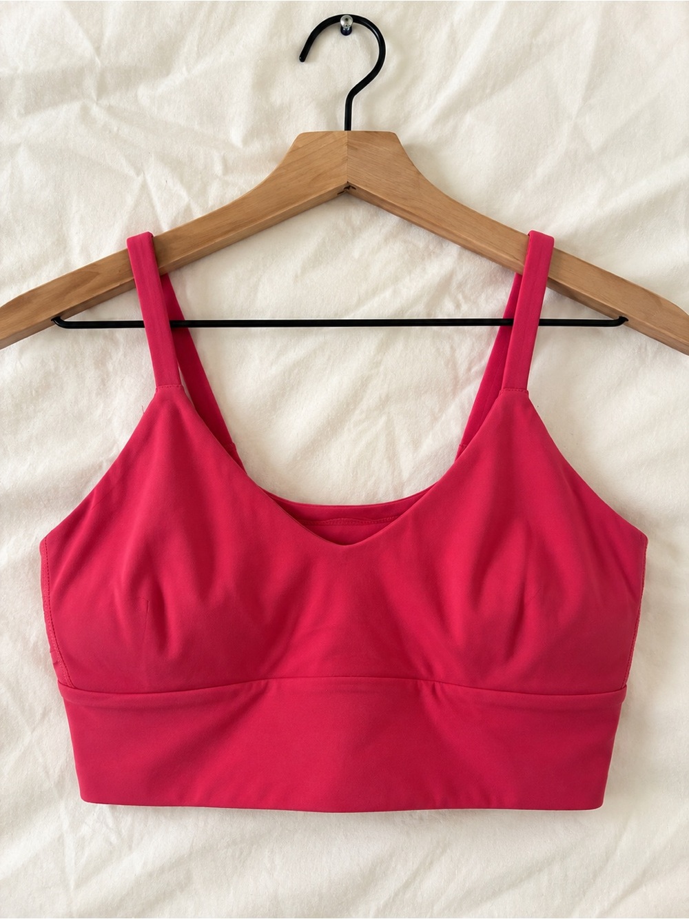 lululemon Focuser Scoop-Neck Bra Nulu™ in Raspberry Coulis.